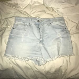 Forever 21 Light Denim Shorts